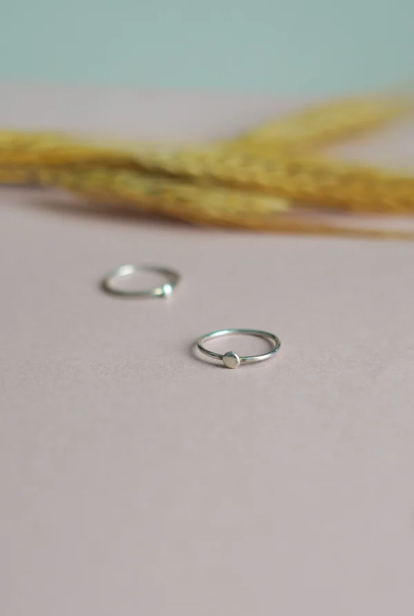 Anillos de plata apilables